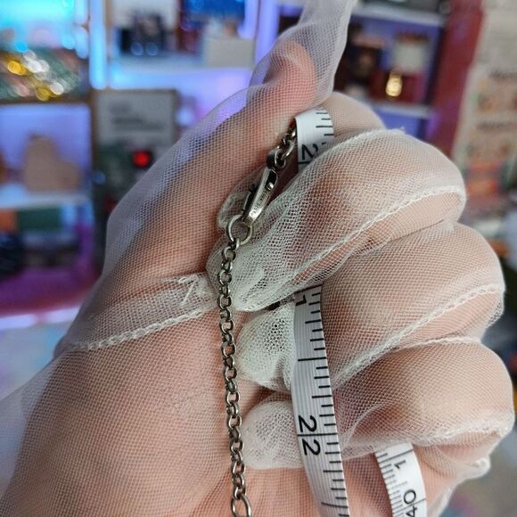 Gucci 925 Silver Key Motif Double G Logo Charm Necklace Men’s Women’s - Picture 9 of 13